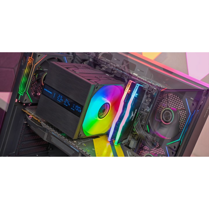 Ventilador CPU Mars Gaming 380W 2x120mm (MCPULCDPRO)