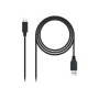 Nanocable USB-A/M a USB-C/M 2m Negro (10.01.4002)