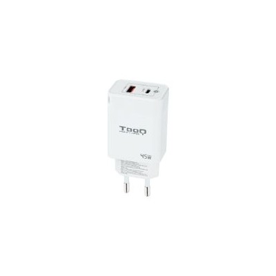 Cargador de Pared TooQ 45W USB-A/C (TQWC-GANQCPD45WT)