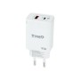 Cargador de Pared TooQ 45W USB-A/C (TQWC-GANQCPD45WT)