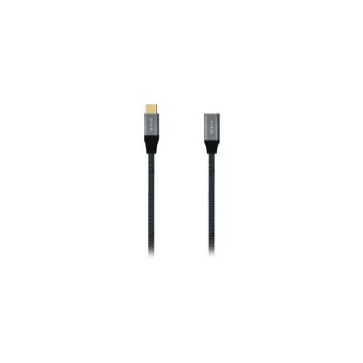 Cable AISENS USB-C 4/M a USB-C 4/H 1m Gris (A107-0635)