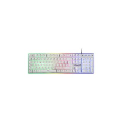 Teclado Mars Gaming LED RGB USB 1.5m Blanco (MK220WES)