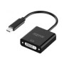 Adaptador Approx USB-C/M a DVI/H 13cm Negro (APPC51)