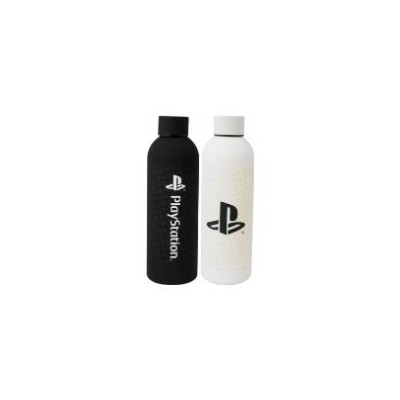 Botella Acero 600ml PlayStation Blanco/Negro PLSZ00321