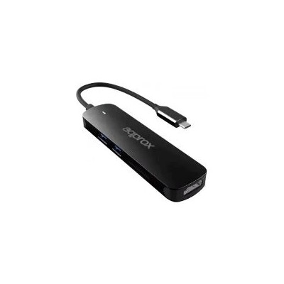 Adaptador Approx USB-C a 2xUSB 3.0/HDMI/Lector (APPC45)