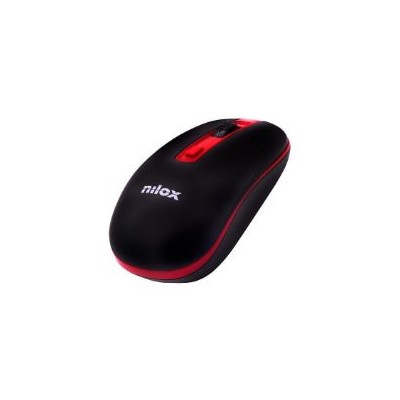 Ratón NILOX Wireless 1000dpi Negro/Rojo (NXMOWI2002)