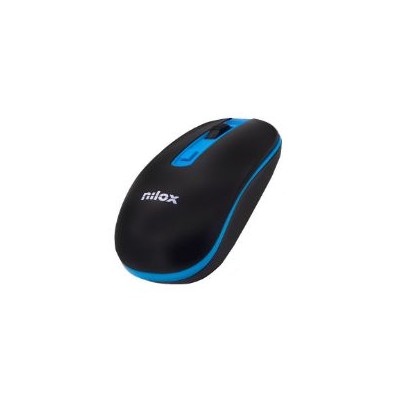 Ratón NILOX Wireless 1000dpi Negro/Azul (NXMOWI2003)