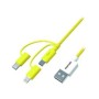 Cable PANTONE USB a Lightning/mUSB/USB(CELPT-USB003Y1)