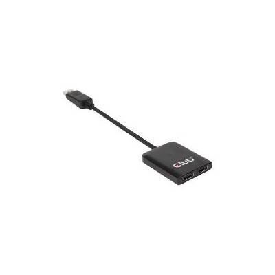 Hub MST Club 3D DisplayPort 1.2 Dual Negro (CSV-6200)