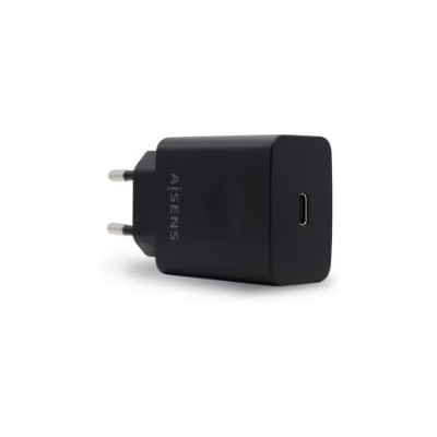 Cargador Pared AISENS 20W 1xUSB-C Negro (ASCH-1PD20-BK)