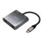 Adaptador AISENS USB-C a 2xHDMI/H 15cm Gris (A109-0625)