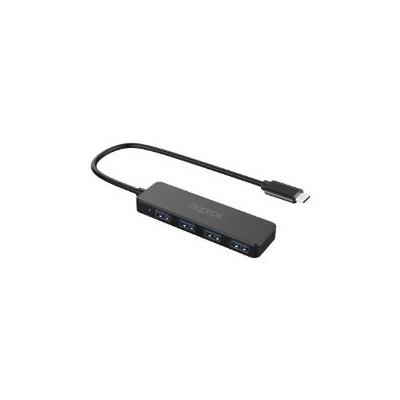 Hub Approx USB-C a 4xUSB-A 3.0 27cm Negro (APPC54)