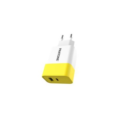 Cargador Pared PANTONE 15W 1xUSB-A 1xUSB-C (PT-PDAC02Y)