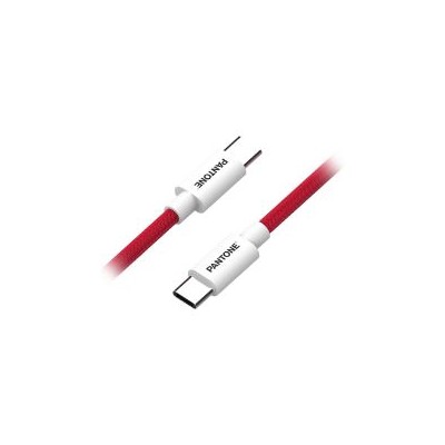 Cable PANTONE USB-C/M a USB-C/M Rojo (PT-CTC002-5R1)