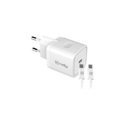 Cargador Pared CELLY USB-C Cable USB-C (TC1C20WTYPECWH)