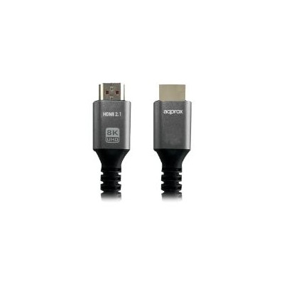 Cable Approx HDMI/M a HDMI/M 2m Negro/Gris (APPC63)