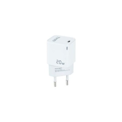 Cargador de Pared TOOQ 20W 1xUSB-C Blanco (TQWC-PD20WT)