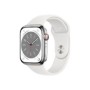 Apple Watch S8 Cell 4G 45mm Plata/Blanco (MNKE3TY/A)