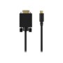 Cable AISENS USB-C/M a VGA/M 1.8m Negro (A109-0693)