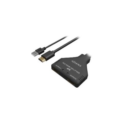 Cable AISENS 2xHDMI/H a HDMI/M+USB/M Negro (A123-0654)