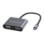 Adaptador CONCEPTRONIC 4 en 1 USB-C 3.0 Gris (DONN16G)