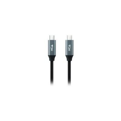 Nanocable USB-C/M a USB-C/M 3m Gris/Negro (10.01.4303)