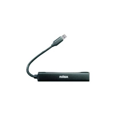 Hub NILOX USB-A a 1xUSB-A 3xUSB 2.0 Negro (NXHUB401)