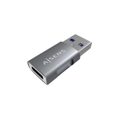 Adaptador AISENS USB-A/M a USB-C/H Gris (A108-0655)