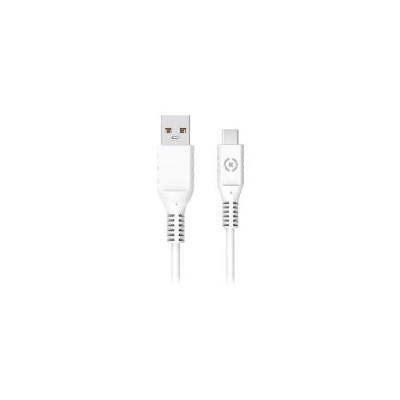 Cable CELLY Usb-a a Usb-C 1m Blanco (RTGUSBUSBCWH)