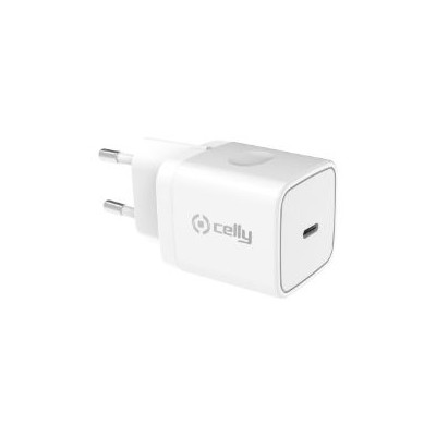 Cargador de Pared CELLY 20W 1xUSB-C Blanco (RTGTC20WWH)