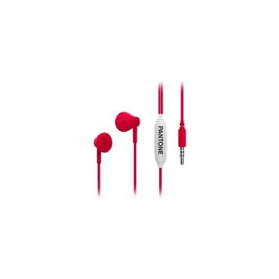 Auriculares PANTONE In-Ear 3.5mm Rojos (PT-WDE001R1)