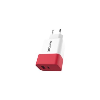 Cargador Pared PANTONE 15W 1USB-A 1USB-C (PT-PDAC02R1)