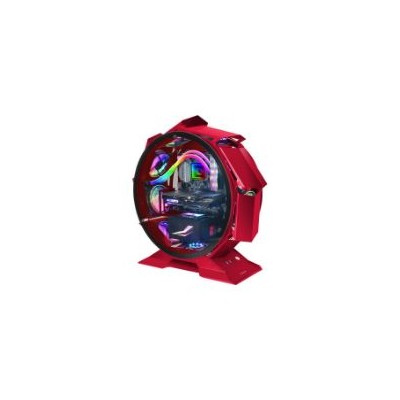 Torre Circular Mars Gaming S/F mATX Roja (MCORBR)