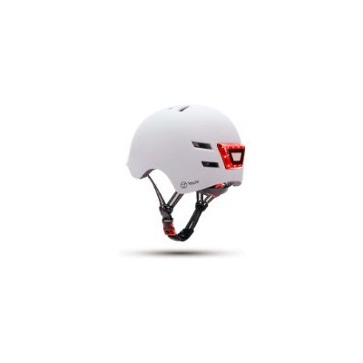 Casco Youin LED Frontal/Trasera Talla L Blanco (MA1011)