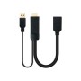 Nanocable USB-A/HDMI/M a DP/H 20cm Negro (10.16.0205)