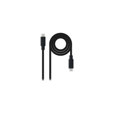 Nanocable USB-C/M a USB-C/M 2m Negro (10.01.4102)