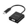 Adaptador Approx USB-C/M a VGA/H 13cm Negro (APPC50)