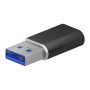 Adaptador AISENS USB-A/M a USB-C/H Negro (A108-0678)