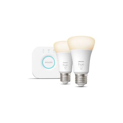 Kit Philips 2 Bombillas E27 + Hue Bridge (929002469201)