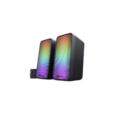 Altavoces Trust GXT611 Wezz 2.0 RGB 3.5mm Negro (24587)