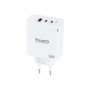 Cargador de Pared TooQ 65W USB-A/C (TQWC-GANQC2PD65WT)