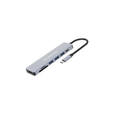 Adaptador CONCEPTRONIC USB-C 7en1 100W Gris (DONN19G)