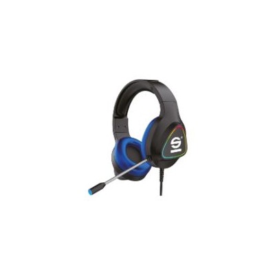 Auric+Micro SPARCO 3.5mm USB Negro/Azul(SPHEADPHONEPRO)