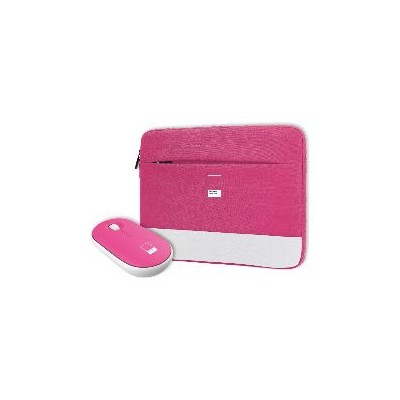 Funda+Ratón PANTONE 15.6" Poliéster Rosa (PT-BGMS001P1)