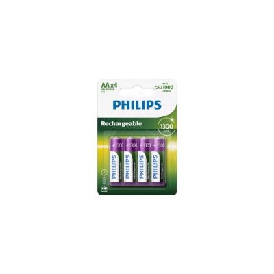 Pack 4 Pilas Philips AA Recargables 1.2V (R6B4A130/10)