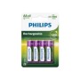 Pack 4 Pilas Philips AA Recargables 1.2V (R6B4A130/10)