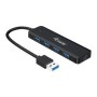 Hub EQUIP Life A USB-C3.0 a 4xUSB-A3.0 Negro (EQ128959)