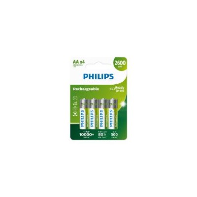 Pack 4 Pilas Philips AA Recargables 1.2V (R6B4B260/10)