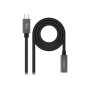 Nanocable USB-C/M a USB-C/H 1m Negro (10.01.4401)