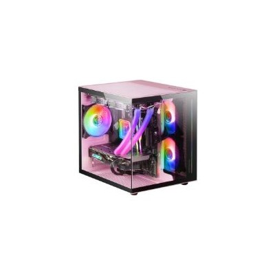 Caja Mars Gaming Custom S/F USB2/3 mATX Rosa (MCVIEWP)